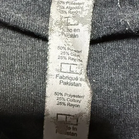 Platinum Delta Apparel Graphic T-Shirt V-Neck Mens Size Large Gray - Picture 5 of 7